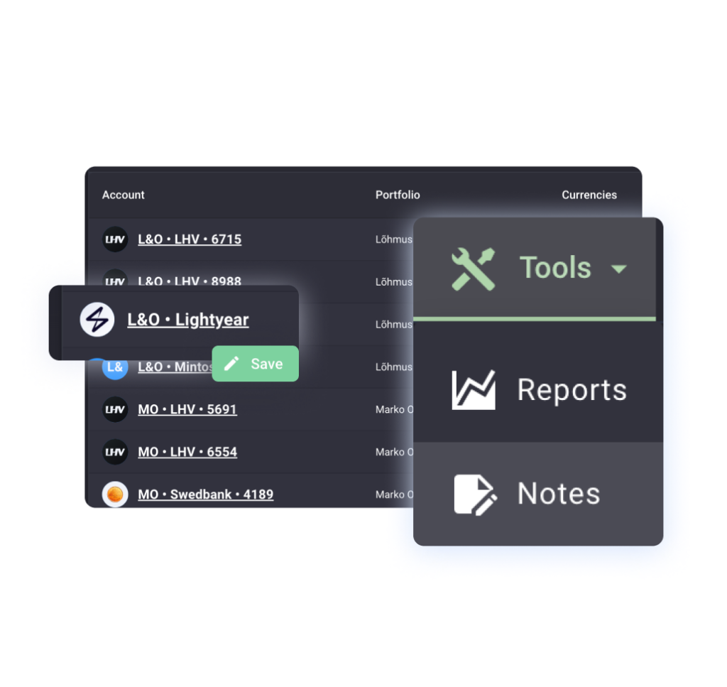 Custom Groups & Notes feature preview in Portfellow