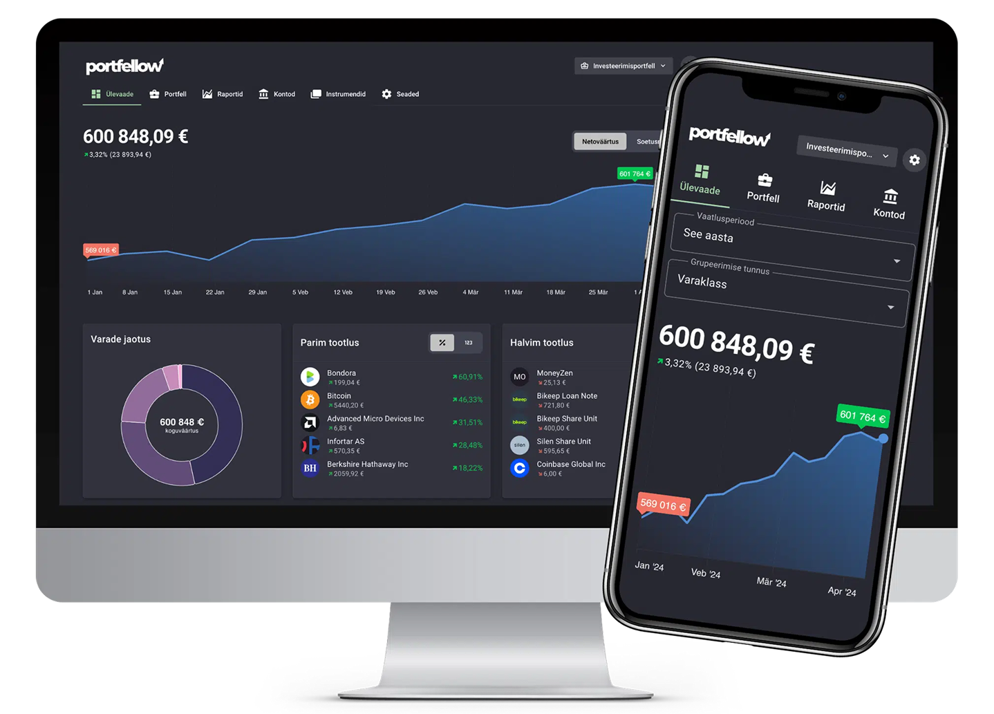 Portfellow - Investment Portfolio Tracker for All Asset Classes