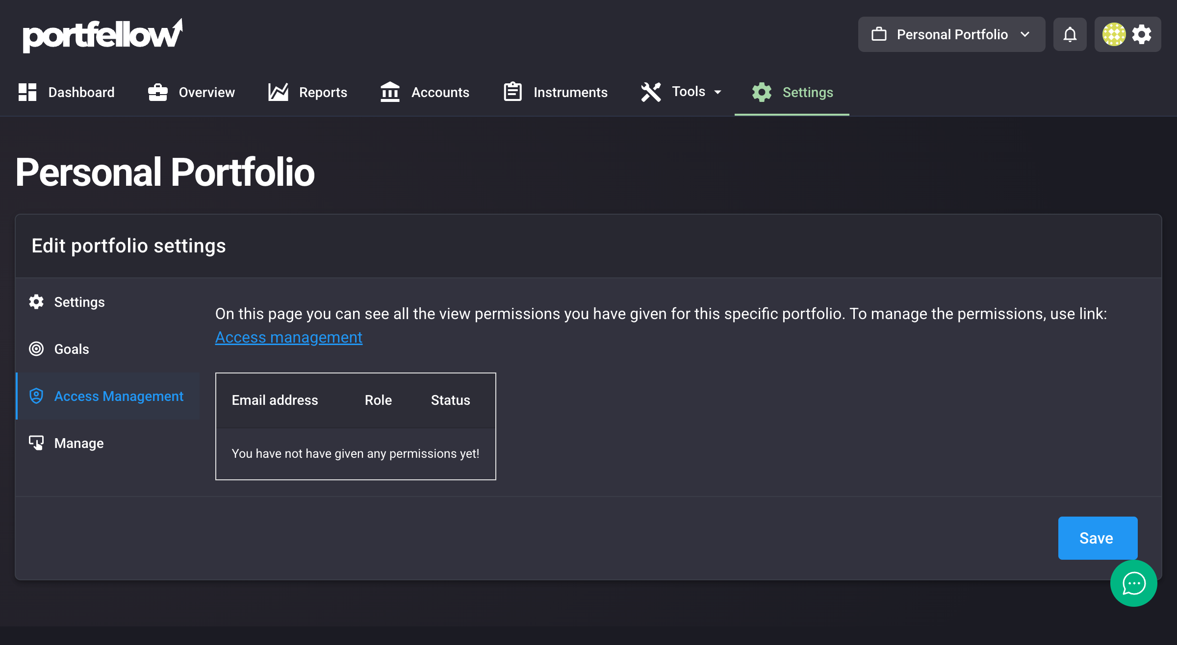 Portfolio Access Management